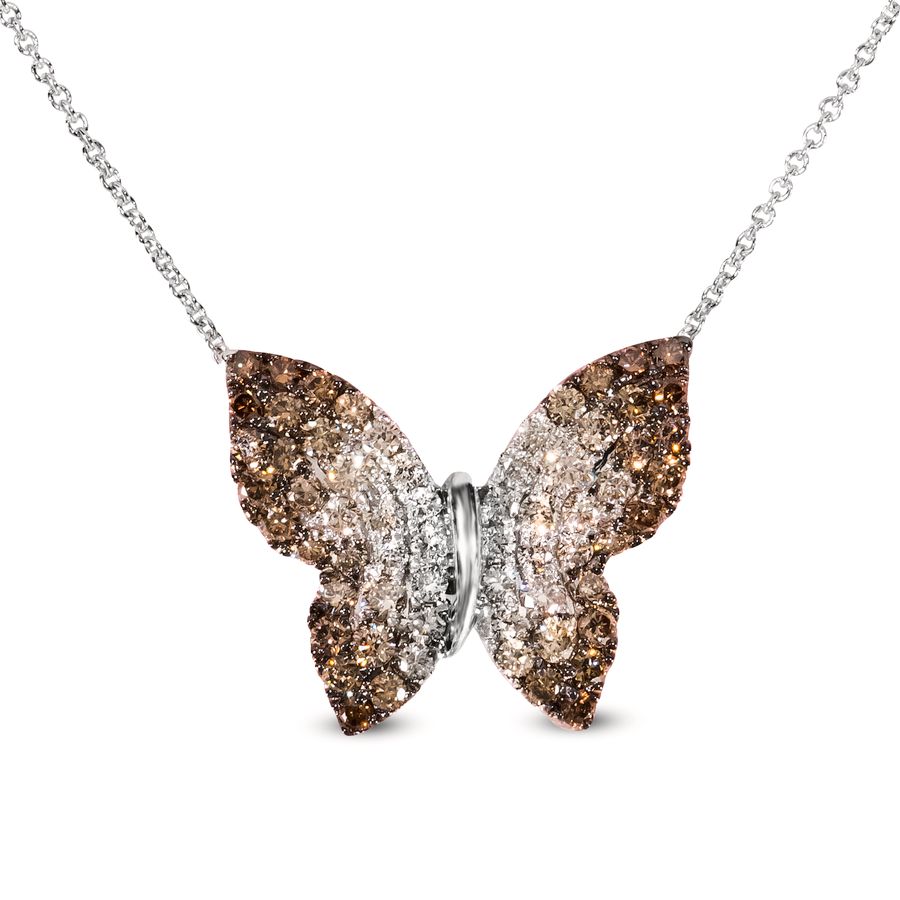 14K WHITE GOLD DIAMOND  PENDANT