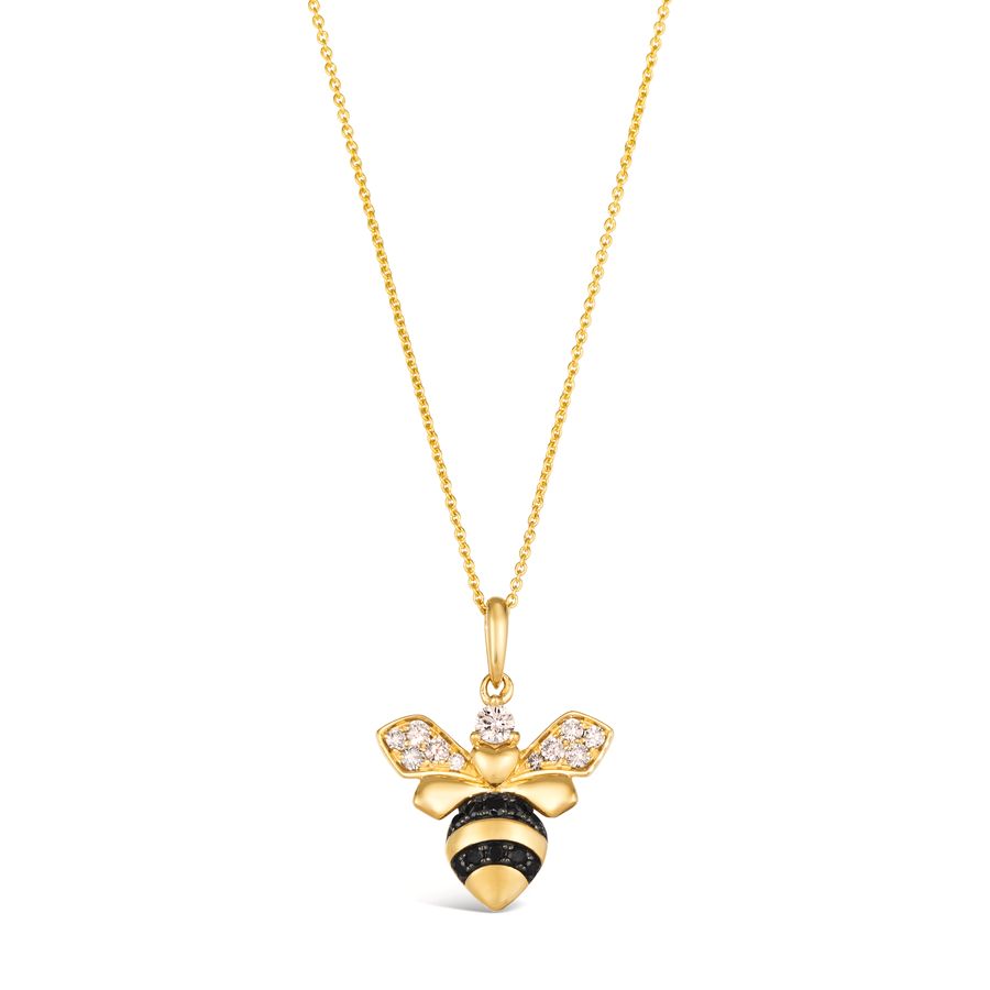 14K YELLOW GOLD DIAMOND  PENDANT