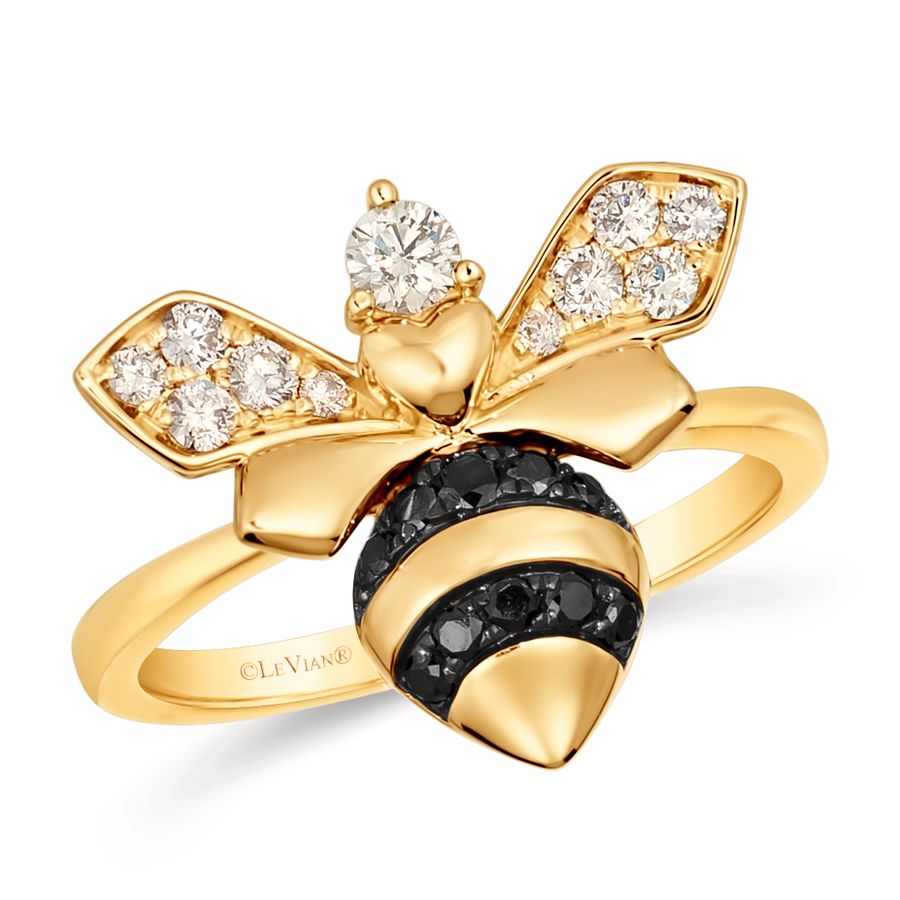 14K YELLOW GOLD DIAMOND  RING