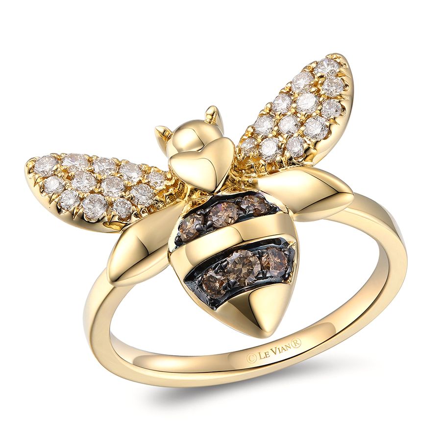 14K YELLOW GOLD DIAMOND  RING