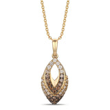 14K YELLOW GOLD DIAMOND  PENDANT