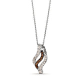 14K WHITE GOLD DIAMOND  PENDANT