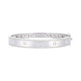 14K WHITE GOLD DIAMOND  BANGLE