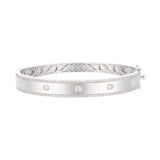 14K WHITE GOLD DIAMOND  BANGLE