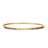 14K YELLOW GOLD DIAMOND  BANGLE