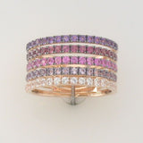 14K STRAWBERRY GOLD AMETHYST, RHODOLITE, PINK SAPP