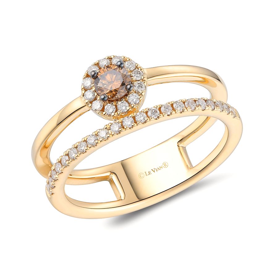 14K YELLOW GOLD DIAMOND  RING