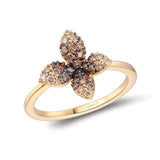 14K YELLOW GOLD DIAMOND  RING