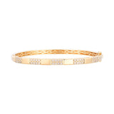 14K YELLOW GOLD DIAMOND  BANGLE
