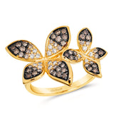 14K YELLOW GOLD DIAMOND  RING