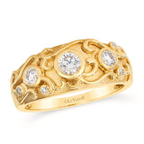 14K YELLOW GOLD DIAMOND  RING