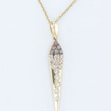 14K YELLOW GOLD DIAMOND  PENDANT
