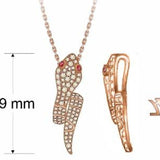 14K STRAWBERRY GOLD DIAMOND RUBY PENDANT