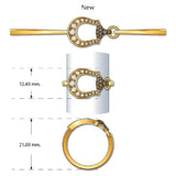 14K YELLOW GOLD DIAMOND  RING