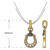 14K YELLOW GOLD DIAMOND  PENDANT