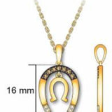 14K YELLOW GOLD DIAMOND  PENDANT