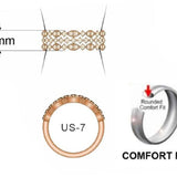 14K STRAWBERRY GOLD DIAMOND  RING