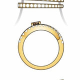 14K YELLOW GOLD DIAMOND  RING
