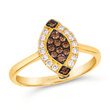 14K YELLOW GOLD DIAMOND  RING