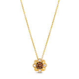 14K YELLOW GOLD DIAMOND  PENDANT