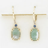 14K YELLOW GOLD DIAMOND AQUAPRASE CANDY, SAPPHIRE