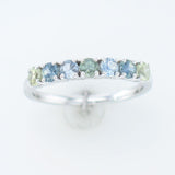14K WHITE GOLD MONTANA SAPPHIRE RING
