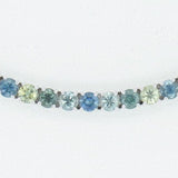 14K WHITE GOLD MONTANA SAPPHIRE NECKLACE