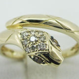 14K YELLOW GOLD DIAMOND  RING