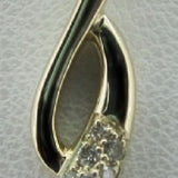 14K YELLOW GOLD DIAMOND  PENDANT
