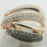 14K STRAWBERRY GOLD DIAMOND  RING