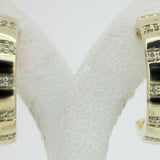14K YELLOW GOLD DIAMOND  EARRINGS